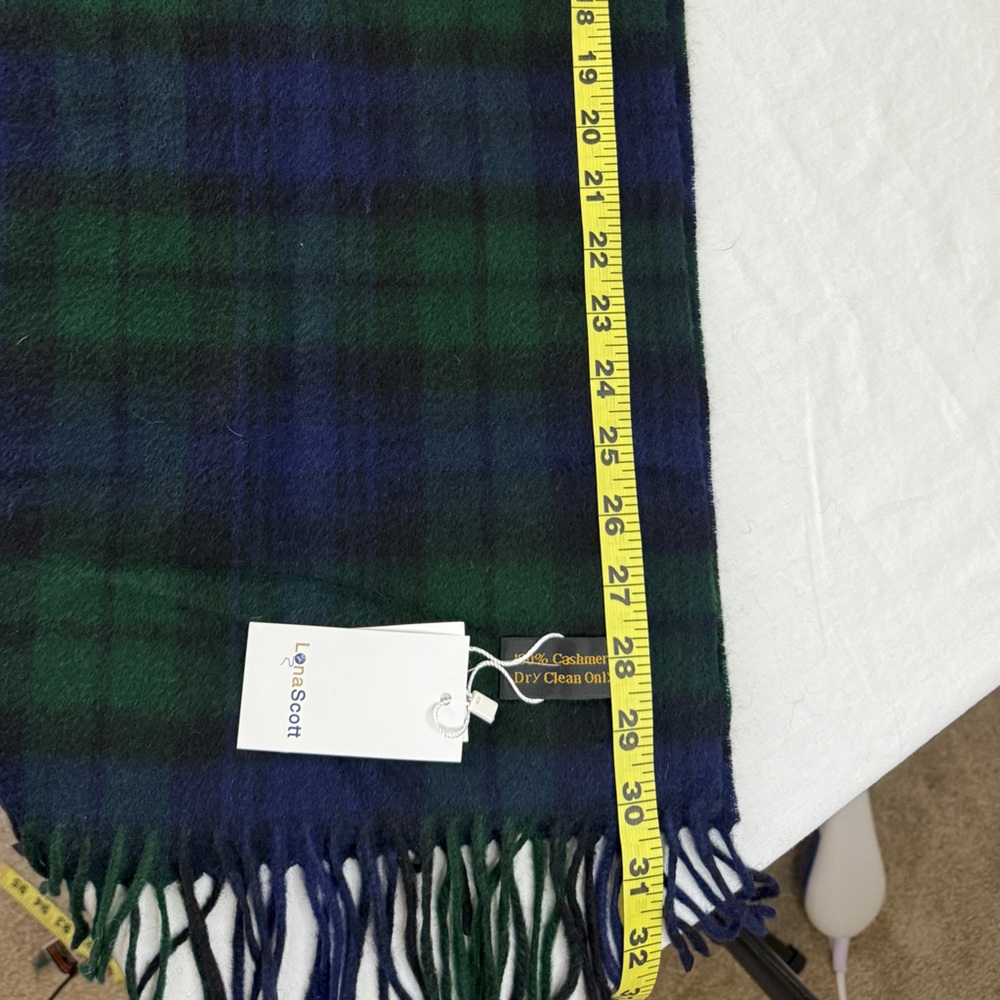 Beautiful, Classic Tartan Cashmere Scarf From Scotland